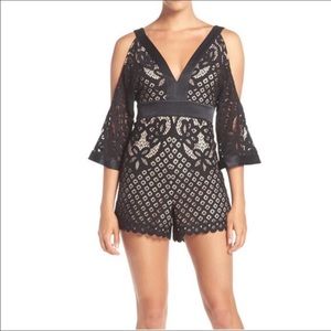 BARDOT black lace ROMPER NEW!!! Size 6 Small